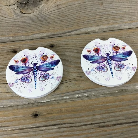 Dragon Fly Car Coasters - Picture 2 of 7